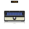 HOMEFISH 190-LED Solar Motion Sensor Wall Light Outdoor IP65 Waterproof 4-Mode Solar Garden Decoration Lamp for Yard Door Patio